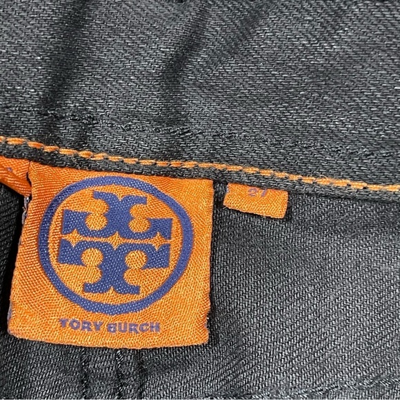TORY BURCH Women’s Super Skinny Jeans Long Size 27 inseam:34.5” Black - Picture 8 of 15